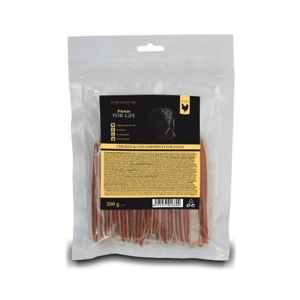 FITMIN FFL dog treat chicken & cod sandwich 70g