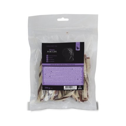 FITMIN FFL dog treat duck & cod roll 70g