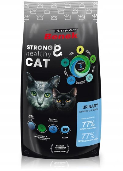 SUPER BENEK Sucha karma dla kotów Urinary - 250g