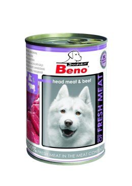 SUPER BENO Meat głowizna z wołowiną 400g