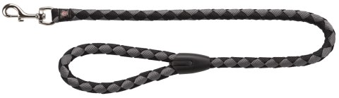 TRIXIE Smycz Cavo, L-XL, 1.00 m, o 18mm, czarny/srebrny [TX-144220]