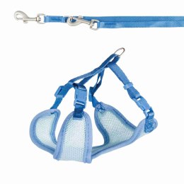 TRIXIE Szelki dla szczeniąt ze smyczą 23-34cm/2m/10mm NIEBIESKIE [TX-15568]