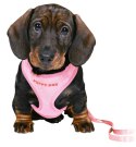 TRIXIE Szelki dla szczeniąt ze smyczą 23-34cm/2m/10mm RÓŻOWE [TX-15567]