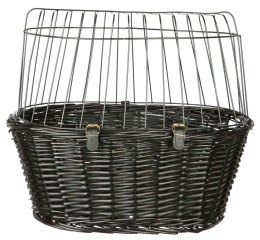 TRIXIE WIKLINOWY KOSZYK DO ROWERU 50×41×35 cm CZARNY [TX-2818]