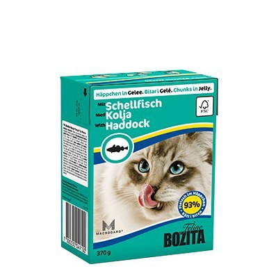 BOZITA Chunks in Jelly with Haddock 370g