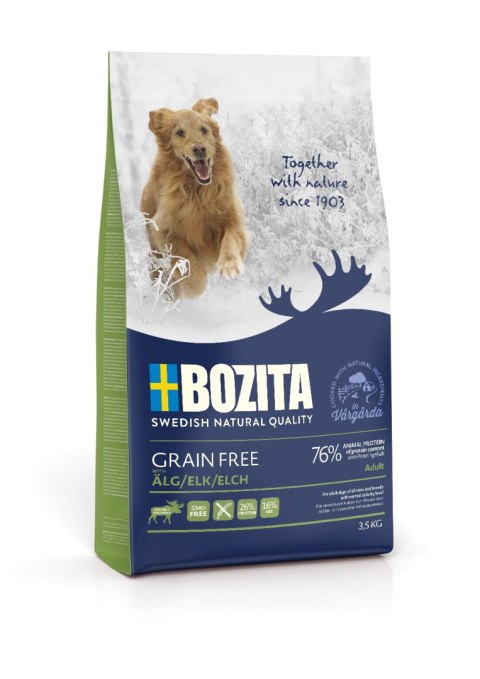 BOZITA Dog Grain Free Adult Plus Elk 3,5 kg