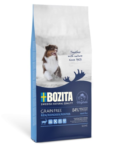 BOZITA Dog Grain Free Adult Plus Reindeer 12,5 kg