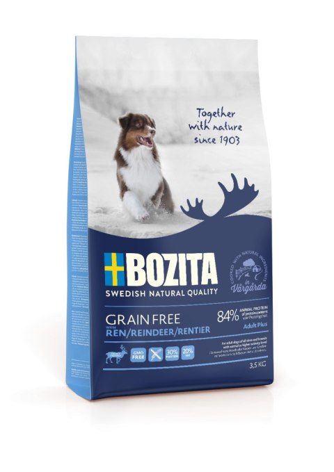 BOZITA Dog Grain Free Adult Plus Reindeer 3,5 kg