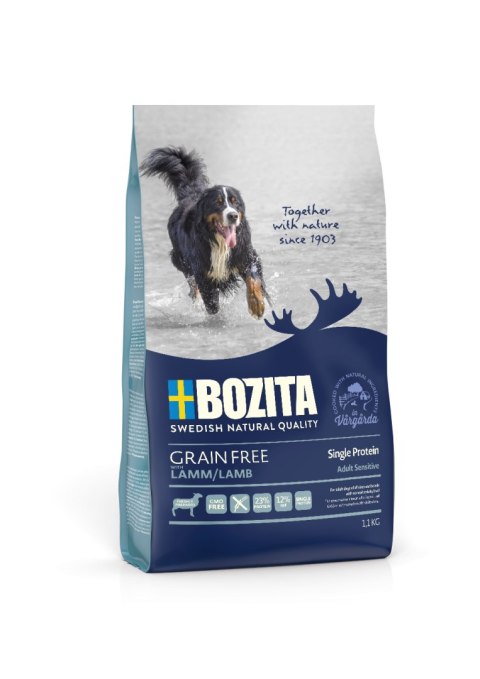 BOZITA Dog Grain Free Adult Sensitive Single Protein Lamb 1,1 kg