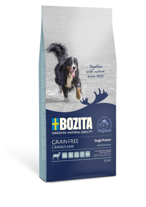 BOZITA Dog Grain Free Adult Sensitive Single Protein Lamb 12,5 kg