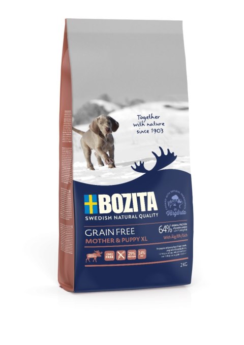 BOZITA Dog Grain Free Mother and Puppy XL Elk 2 kg