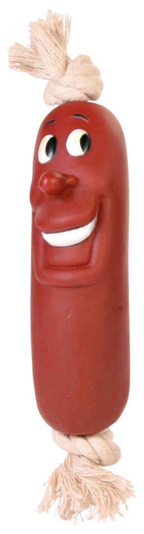 TRIXIE KIEŁBASA WINYLOWA ZE SZNUREM 11cm [TX-3242]