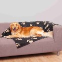 TRIXIE KOC DLA PSA "BARNEY"150x100cm CZARNY W BEŻOWE ŁAPKI [TX-37182]