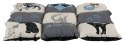 TRIXIE Koc Patchwork Cat, 55 × 45 cm, szary/jasnoniebieski [TX-37076]