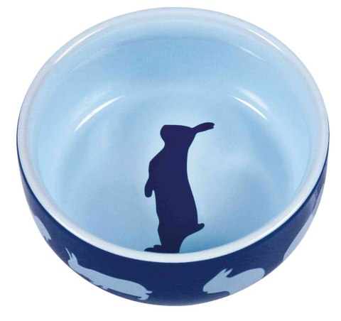 TRIXIE Miska ceramiczna dla królika z motywem, 250 ml/ śr.11 cm [TX-60733]