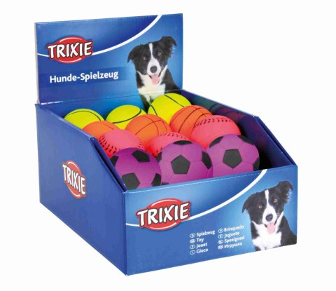 TRIXIE PIŁKA SPORTOWA 6cm - NEONOWA [TX-34431]