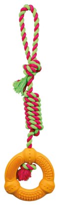TRIXIE Pierścień ze sznurem „Denta Fun", 12 cm/41 cm [TX-33191]