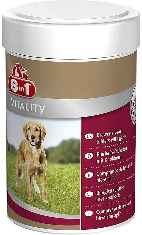 8in1 Drożdże Piwne Brewers Yeast Tablets with Garlic 260 tabl. [T105688]