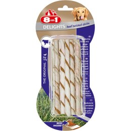 8in1 Przysmak Delights Beef Twisted Sticks [T122500] 10 szt.