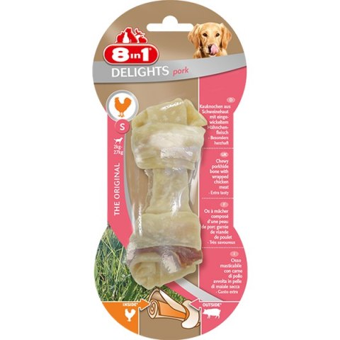 8in1 Przysmak Delights Pork Bone S [T122166] 1 szt.