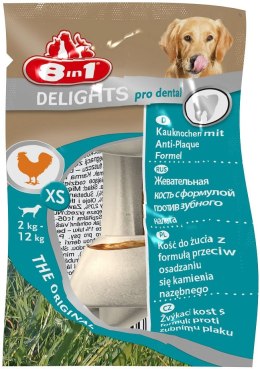 8in1 Przysmak Delights Pro Dental Bones XS [T108948] 1 szt.