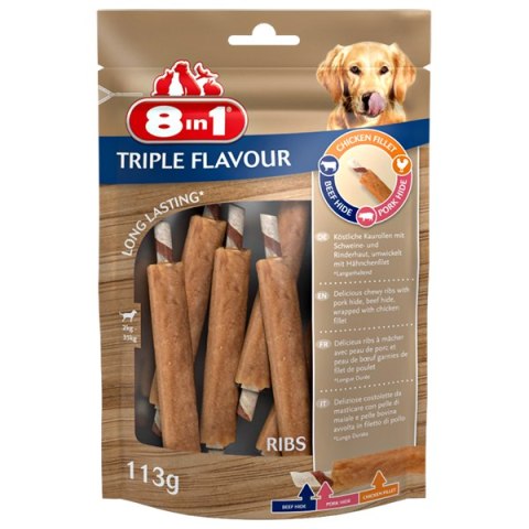 8in1 Przysmak Triple Flavour Ribs [T144700] 6 szt.