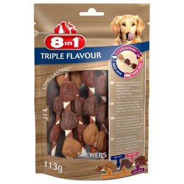 8in1 Przysmak Triple Flavour Skewers [T144632] 6 szt.