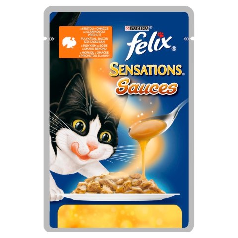 FELIX SENSATIONS Indyk i Bekon 85g