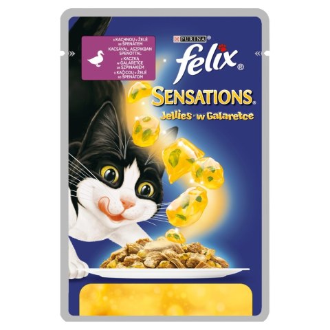 FELIX SENSATIONS Kaczka i Szpinak 85g
