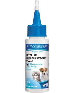 FRANCODEX PL Płyn do czyszczenia oczu dla kociąt i szczeniaków 60 ml [FR179137]