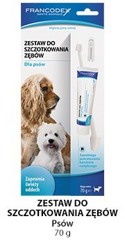 FRANCODEX PL Zestaw szczoteczka i pasta do czyszczenia zębów 70 g [FR172360]
