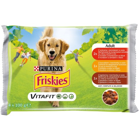 FRISKIES ADULT Mięso (4x100g)