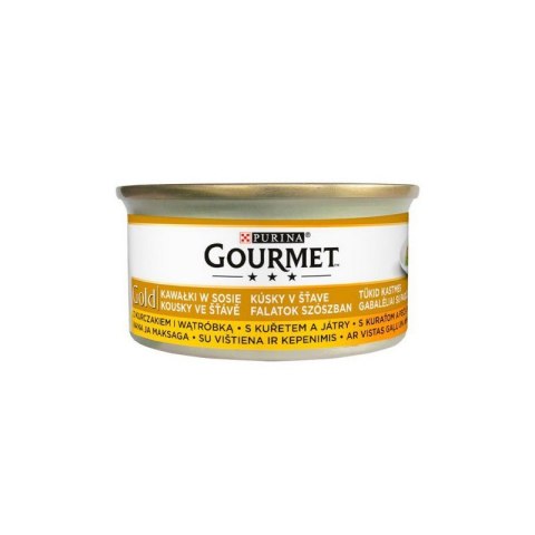 GOURMET GOLD - kurczak i wątróbka 85g