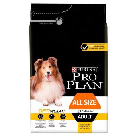 PURINA PRO PLAN ALL SIZE ADULT Light/Sterilised OPTI WEIGHT Kurczak 3kg