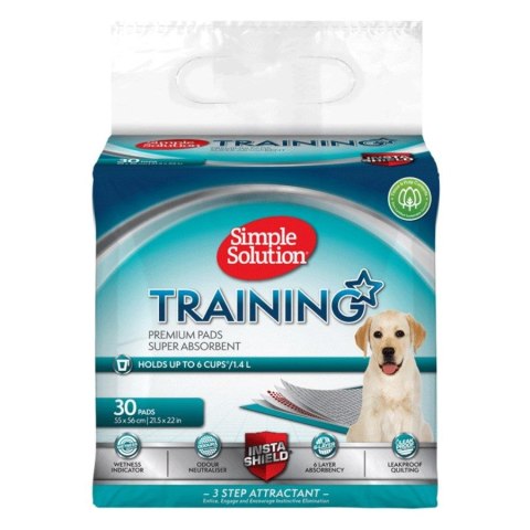 SIMPLE SOLUTION Puppy Training Pads - Maty treningowe dla szczeniąt 55x56 30szt