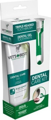 VET'S BEST Zestaw Szczoteczka oraz Żel dentystyczny 100g