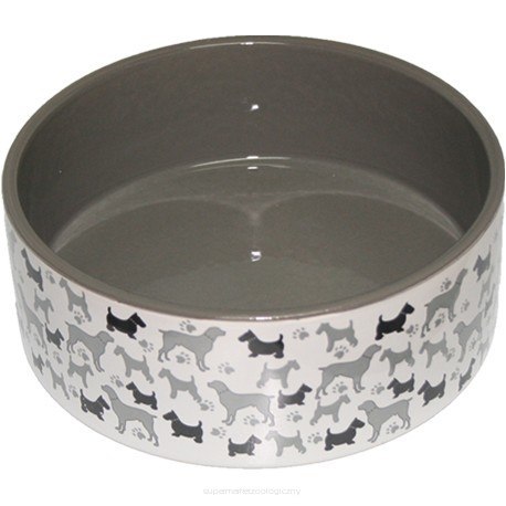 YARRO Miska ceramiczna dla psa Psy 19,5x7,5cm [Y2716]