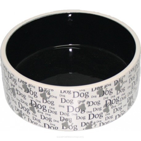 YARRO Miska ceramiczna dla psa z napisem DOG 12,5x4,5cm [Y2717]