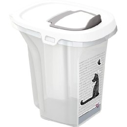 YARRO Pojemnik Trendy na karmę suchą o pojemnosci 6l, biały Zakochany kot [Y0801-1329]