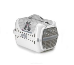 YARRO Transporter Trendy mały z plastikowymi drzwiami Zakochany Kot 30,5x50x33,5cm [Y2519-1163]