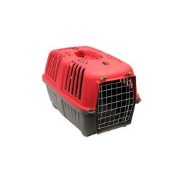 YARRO Transporter duży z metalowymi drzwiami Pratiko 2, 36x55x36 cm, czerwony [Y2511-05510 CZ]