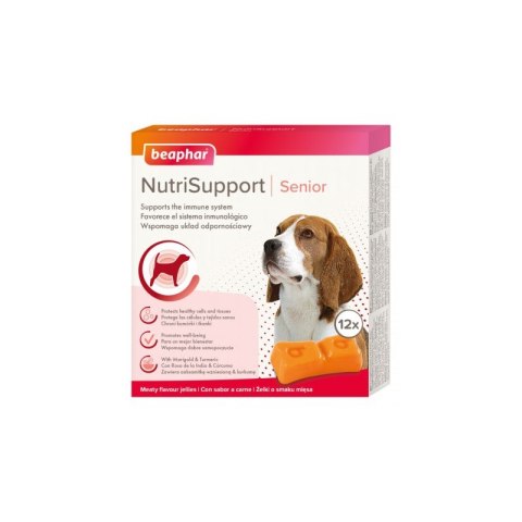 BEAPHAR NUTRISUPPORT SENIOR 12 szt. - żelki dla psów starszych