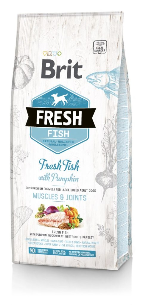 BRIT FRESH FISH WITH PUMPKIN ADULT LARGE 2,5 kg