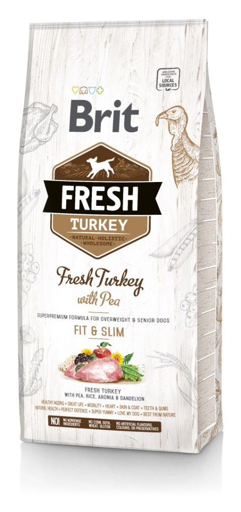 BRIT FRESH TURKEY WITH PEA LIGHT & SLIM 2,5 kg