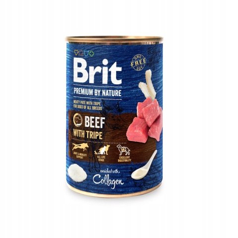 BRIT Premium By Nature Puszka Wołowina z Podrobami 400g