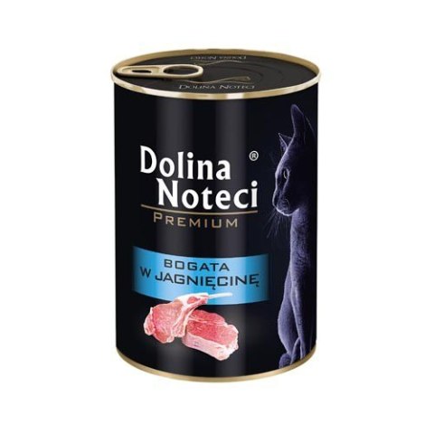 DOLINA NOTECI Bogata w jagnięcinę puszka dla kota 400g