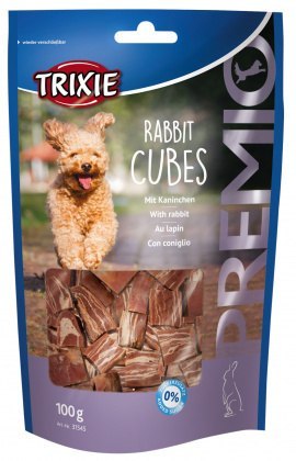 TRIXIE SNACKI Premio Rabbit Cubes, królik, 100g [TX-31545]