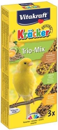 VITAKRAFT KRACKER kolba dla kanarka jajko, kiwi i sezam 3szt