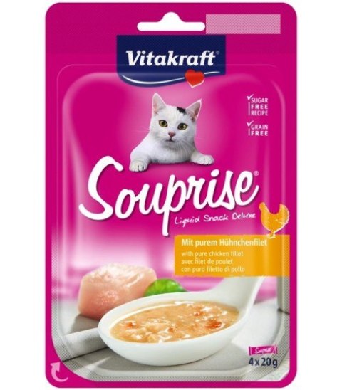 VITAKRAFT SOUPRISE KURCZAK 4x20g przysmak d/kota