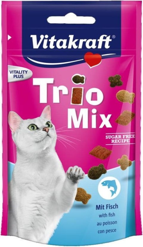 VITAKRAFT TRIO MIX przysmak dla kota ryba 60g